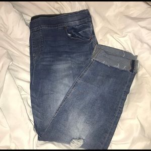 Plus size pull on jeggings